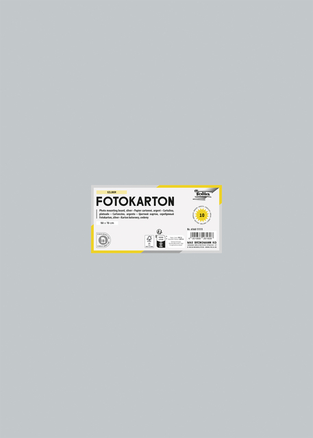 Fotokarton Folia 300gr 50x70cm 60 zilver