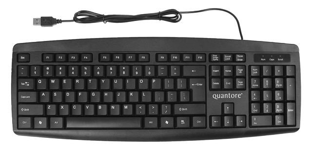 Toetsenbord Quantore qwerty zwart Toetsenbord Quantore qwerty zwart