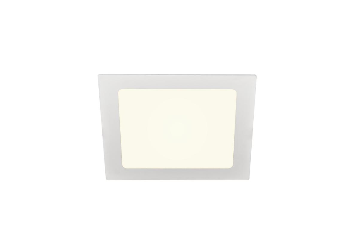 inbouwlamp, LED-panel, vierkant, witte afwerking, plafondverlichting