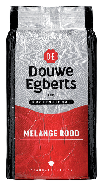 Koffie Douwe Egberts standaardmaling Melange Rood 1kg Koffie Douwe Egberts standaardmaling Melange Rood 1kg