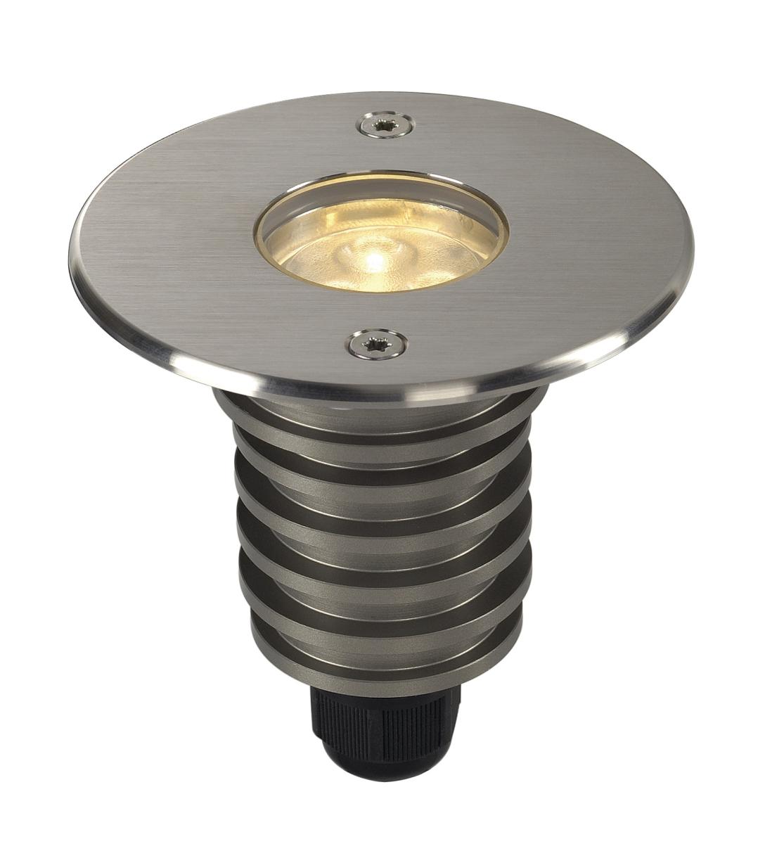 led, recessed, spotlight, roestvrij staal, aardleidingstekker