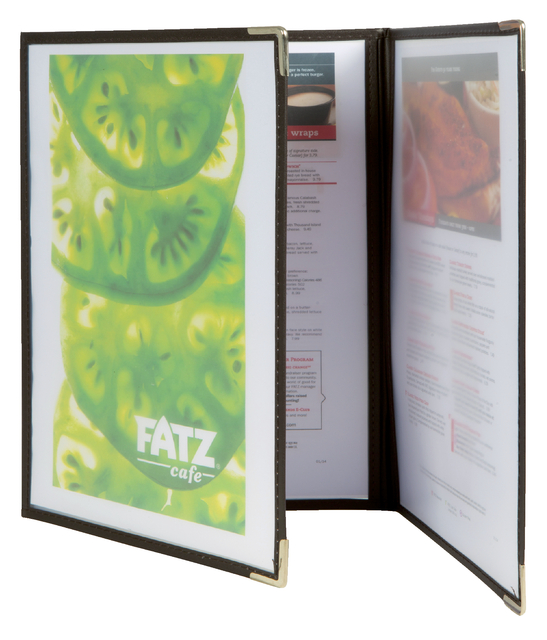 Menukaart Securit A4 3-delig voor 6 pagina's transparant 3 stuks Menukaart Securit A4 3-delig voor 6 pagina's transparant 3 stuks