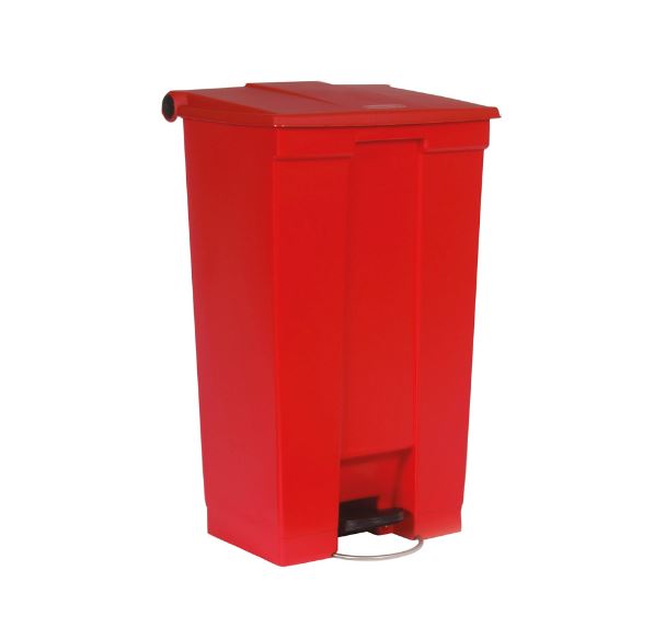 Rubbermaid Afvalbak 87 liter Step On Rood