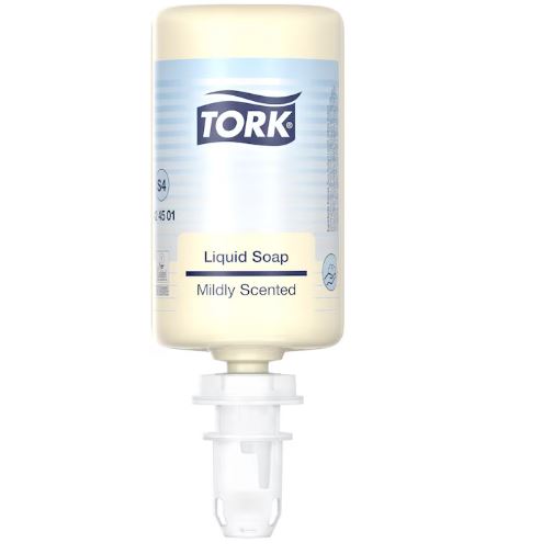 Tork Mild Geparfumeerde Vloeibare Handzeep S4 doos 6x1ltr Tork Mild Geparfumeerde Vloeibare Handzeep S4 doos 6x1ltr
