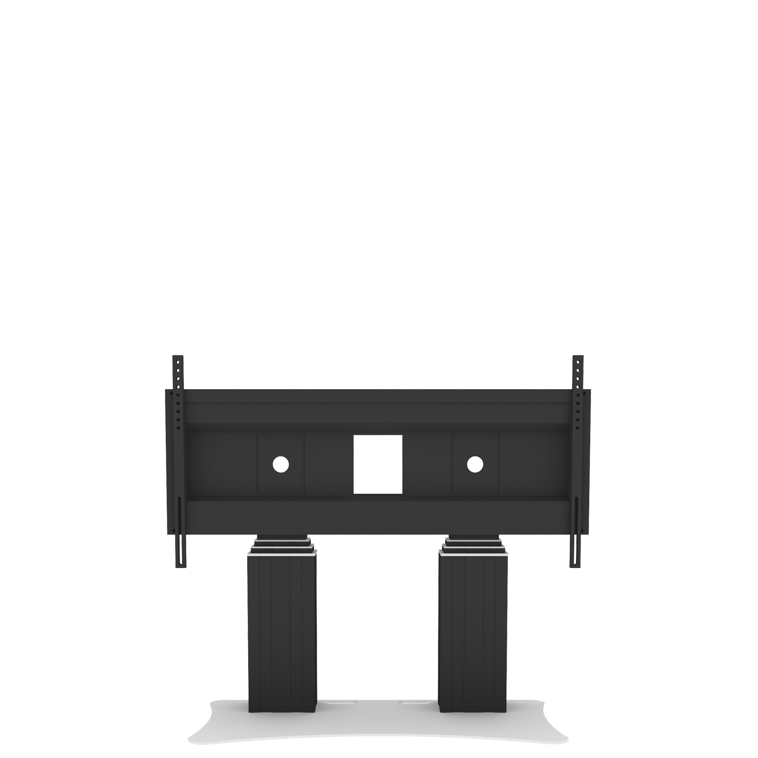 Elektrisch in hoogte verstelbare heavy duty XL monitorstandaard met 70 cm slag