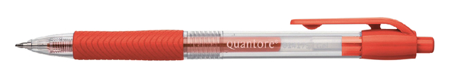 Gelschrijver Quantore grip drukknop 0.7mm rood Gelschrijver Quantore grip drukknop 0.7mm rood