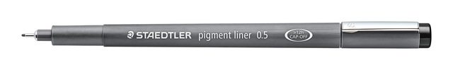 Fineliner Staedtler Pigment 308 zwart 0.5mm Fineliner Staedtler Pigment 308 zwart 0.5mm