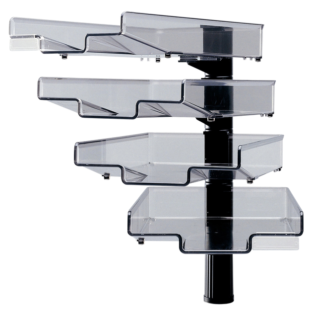 Brievenbak Hansa met 360 graden zwenkarm 4stuks zwart Brievenbak Hansa met 360 graden zwenkarm 4stuks zwart