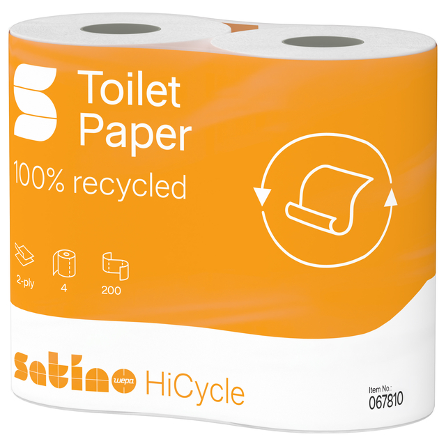 toiletpapier, 100% gerecycled, rollen, duurzaam, hi-cycle
