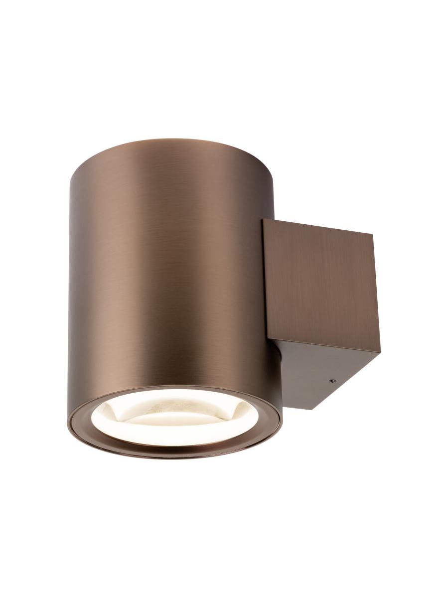 wandlamp, wands, buis, roestkleur, spotlamp