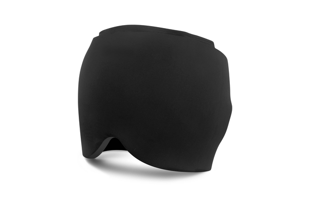 slaapmasker, zwart, contourvorm, zachte stof