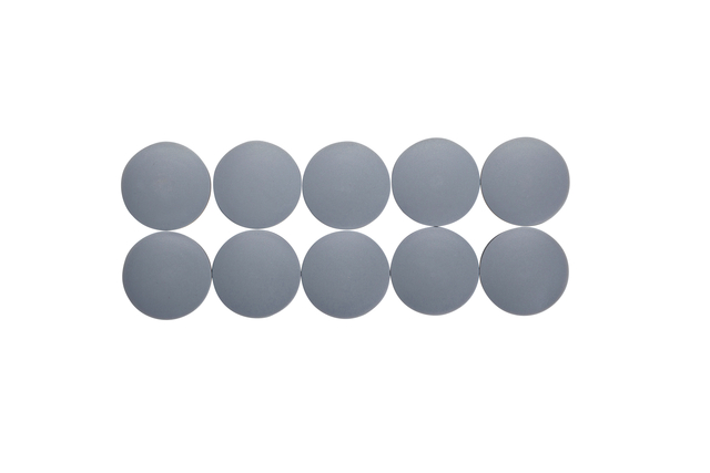 Magneet MAUL Solid 38mm 2500gr grijs 10 stuks Magneet MAUL Solid 38mm 2500gr grijs 10 stuks