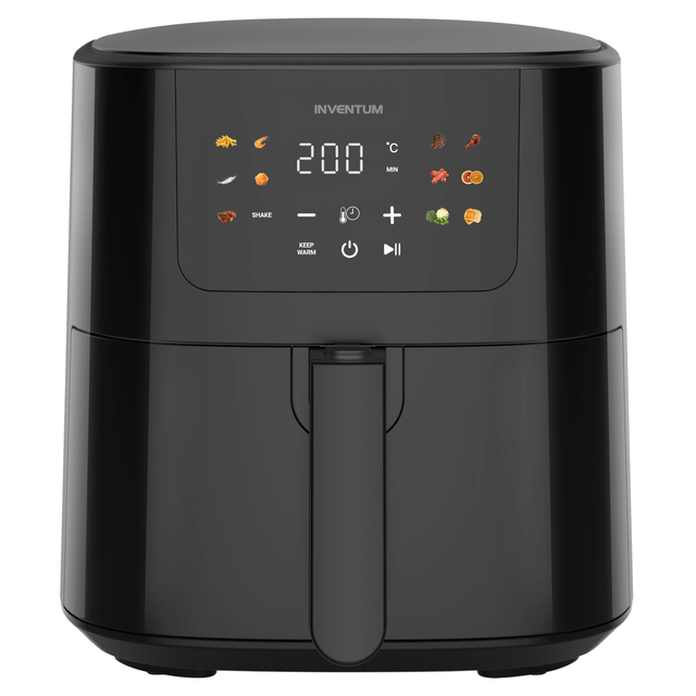 Airfryer Inventum 5 liter 1500watt zwart Airfryer Inventum 5 liter 1500watt zwart