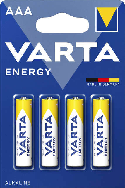 Batterij Varta Energy 4x AAA Batterij Varta Energy 4x AAA