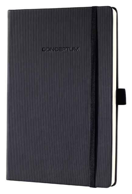 Notitieboek Sigel Conceptum Pure A6 194blz 80gr lijn zwart Notitieboek Sigel Conceptum Pure A6 194blz 80gr lijn zwart