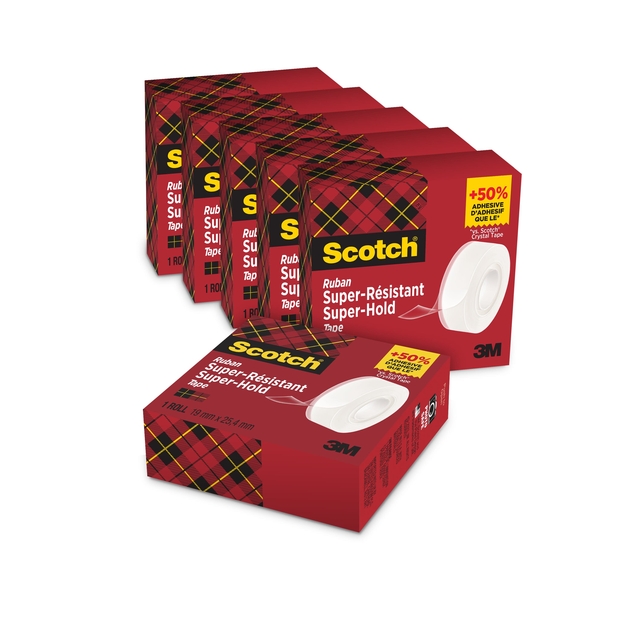 Plakband Scotch 700 Super Hold 19mmx25.4m transparant Plakband Scotch 700 Super Hold 19mmx25.4m transparant