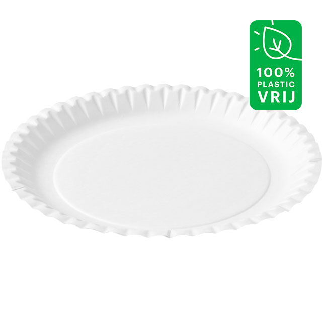 Biodore bord Karton Wit 29cm doos 5x50 st.