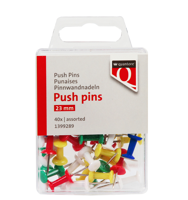 Push pins Quantore 40 stuks assorti Push pins Quantore 40 stuks assorti