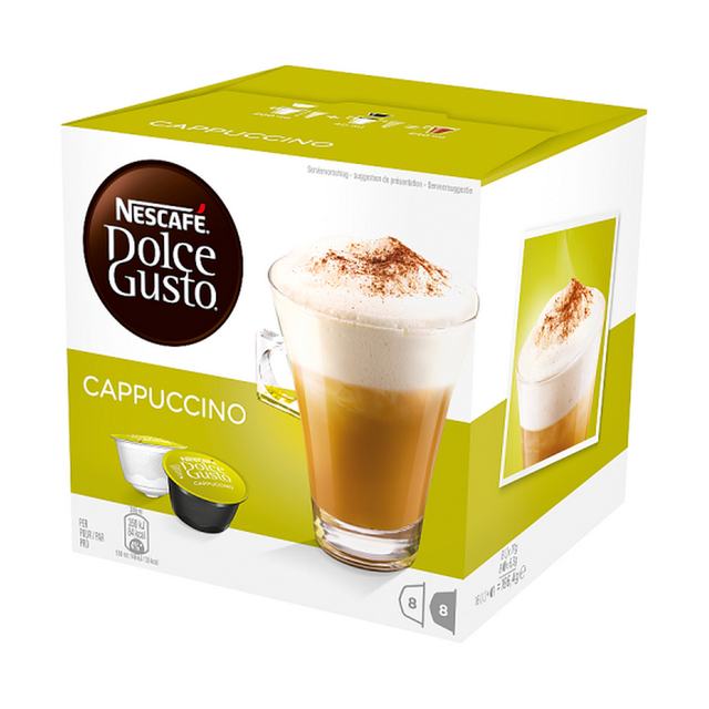 Koffiecups Dolce Gusto cappuccino 16 stuks Koffiecups Dolce Gusto cappuccino 16 stuks