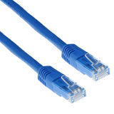 ACT Blauwe 20 meter U/UTP CAT6A patchkabels met RJ45 connectoren