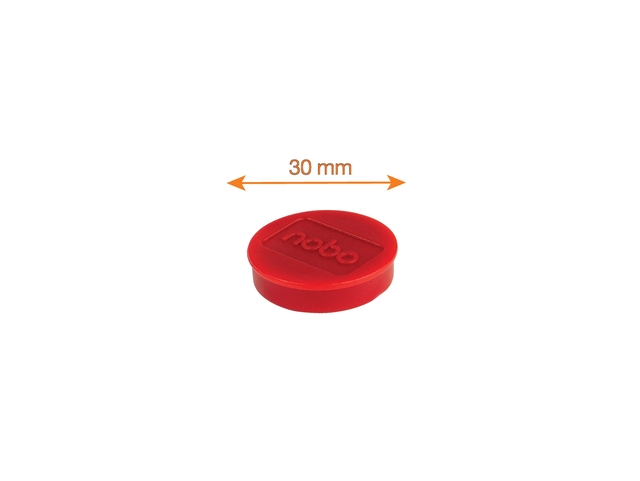 Magneet Nobo 30mm rood 4 stuks