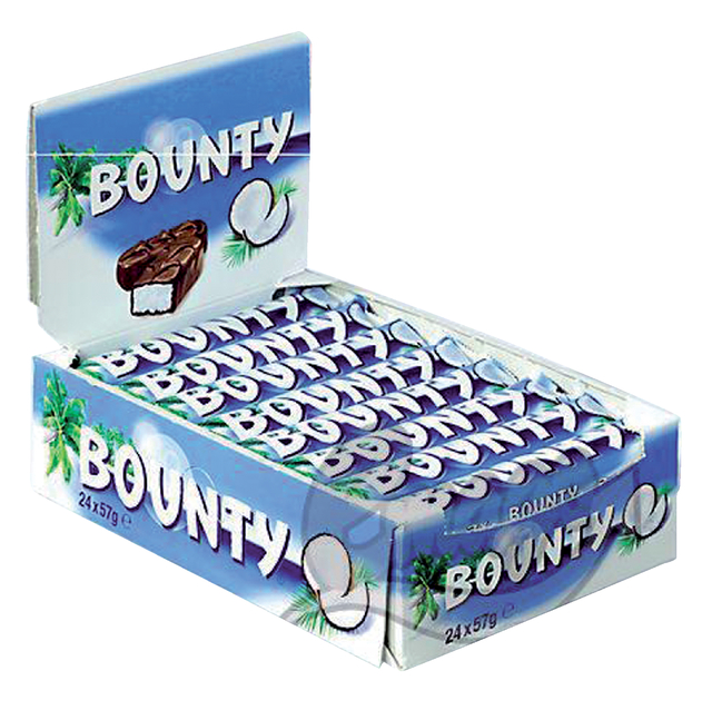 Snoep Bounty reep 24x57 gram Snoep Bounty reep 24x57 gram
