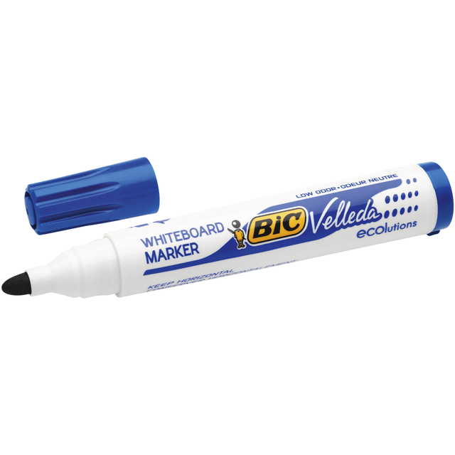 Whiteboardmarker Bic Velleda 1701 rond large blauw Whiteboardmarker Bic Velleda 1701 rond large blauw