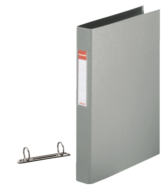 Ringband Esselte VIVIDA A4 2-rings O-mechaniek 25mm PP grijs Ringband Esselte VIVIDA A4 2-rings O-mechaniek 25mm PP grijs