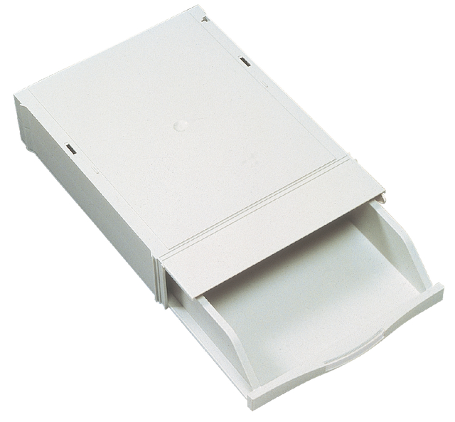 Stapelcassette Djois met schuiflade grijs Stapelcassette Djois met schuiflade grijs