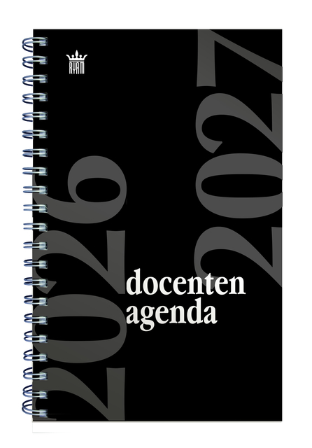 Schoolagenda 2026-2027 Ryam docenten 7dagen/2pagina's spiraal zwart