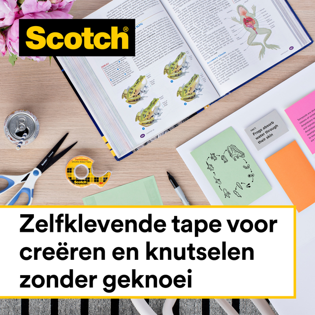 kantoor, knutselspullen, zelfklevende tape, scotch, boek/blad