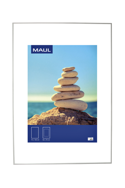 Fotolijst MAUL design 70x100cm aluminium frame zilver Fotolijst MAUL design 70x100cm aluminium frame zilver
