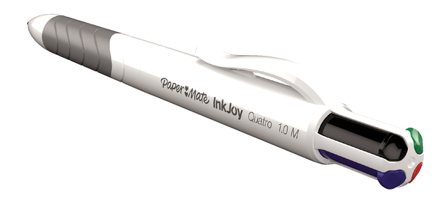 Balpen Paper Mate Inkjoy 4 kleuren Quatro standaard medium Balpen Paper Mate Inkjoy 4 kleuren Quatro standaard medium