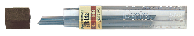Potloodstift Pentel HB 0.3mm zwart koker à 12 stuks Potloodstift Pentel HB 0.3mm zwart koker à 12 stuks