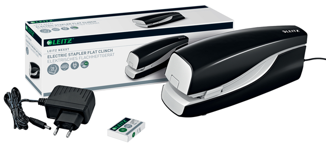 kantoor, nietjesapparaat, stapler, flat clinch, elektrische stapler