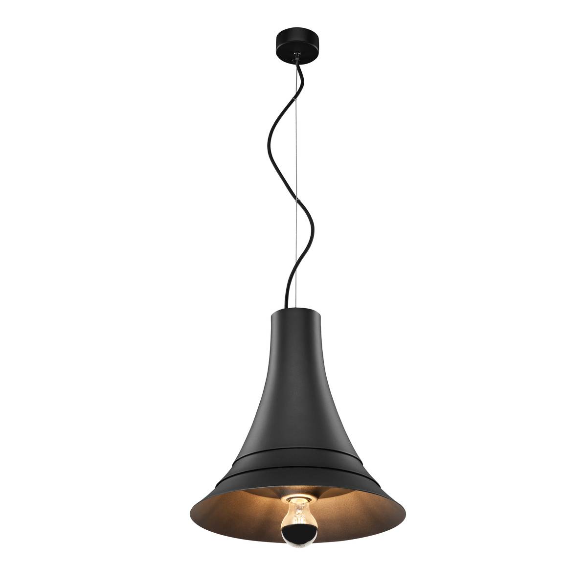 BATO 35 hanglamp zwart 1xE27