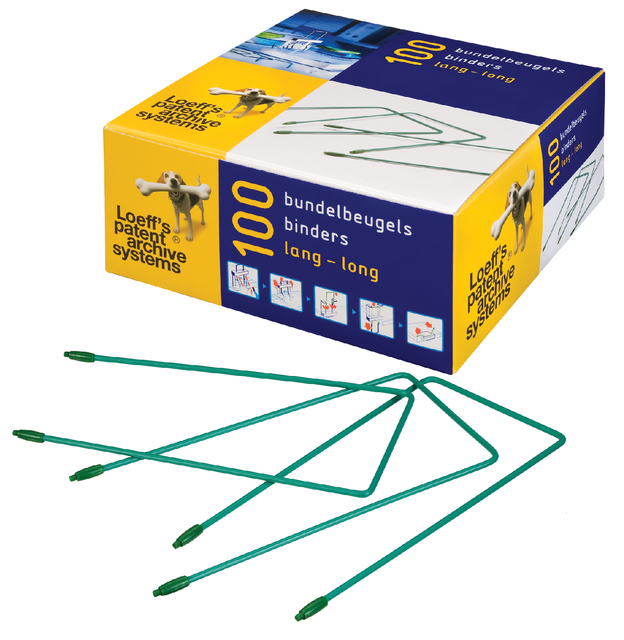 Bundelbeugel Loeff's 1224 extra lang 150mm 100 stuks Bundelbeugel Loeff's 1224 extra lang 150mm 100 stuks