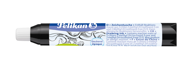 Oostindische inkt Pelikan pipet 9ml zwart Oostindische inkt Pelikan pipet 9ml zwart