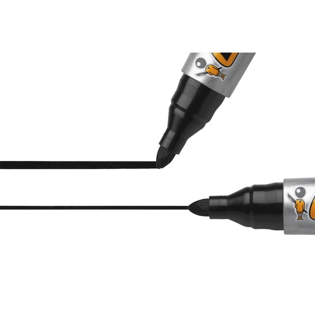 Viltstift Bic 2000 ecolutions rond large zwart Viltstift Bic 2000 ecolutions rond large zwart