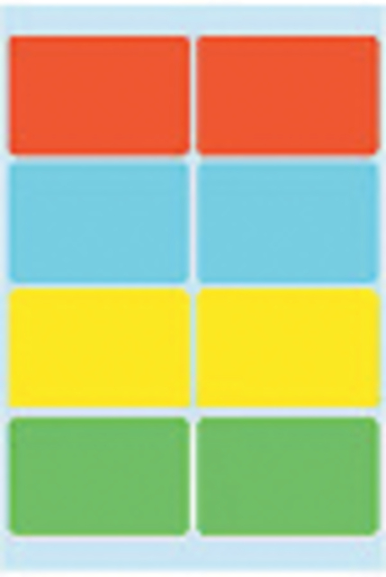 Etiket HERMA 3681 26x40mm assorti 40stuks Etiket HERMA 3681 26x40mm assorti 40stuks