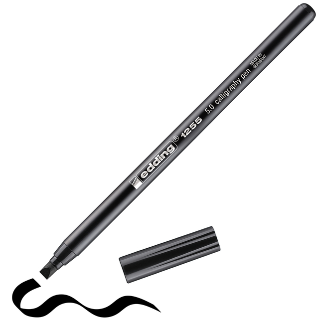 Kalligrafiepen edding 1255 5.0mm zwart