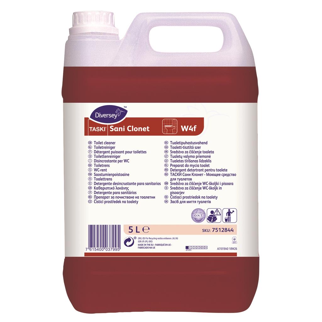 Taski Sani Clonet Toiletreiniger 5ltr per stuk