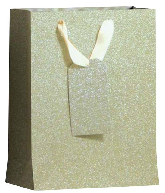 Cadeautas IG Group Goud glitter 175x98x229mm Cadeautas IG Group Goud glitter 175x98x229mm