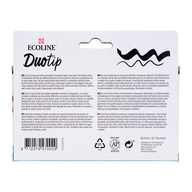 Duotip Talens Ecoline set à 6 stuks basis