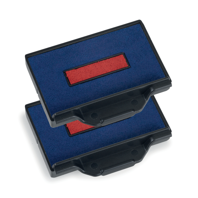 Stempelkussen Trodat Professional 6/53/2 2 stuks blauw en rood