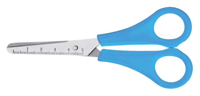 Kinderschaar Westcott 130mm ronde punt lichtblauw Kinderschaar Westcott 130mm ronde punt lichtblauw