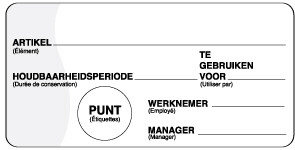 Daymark Label Etiket verwijderbaar met schrijfvlak 500st