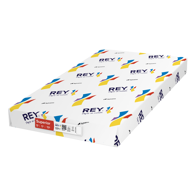 Kopieerpapier Rey Superior A3 80gr wit 500 vel Kopieerpapier Rey Superior A3 80gr wit 500 vel