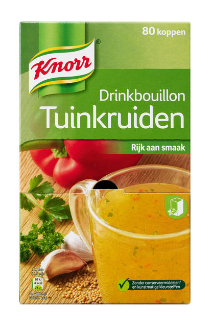 Drinkbouillon Knorr tuinkruiden 80 stuks Drinkbouillon Knorr tuinkruiden 80 stuks