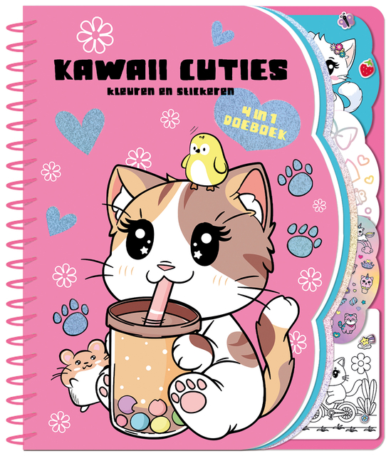 kat, kawaii, kitten, kastron, roze